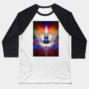 “Rainbow Phoenix” - Abstract Twirl Baseball T-Shirt